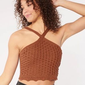 NWOT hollister knit crop tank